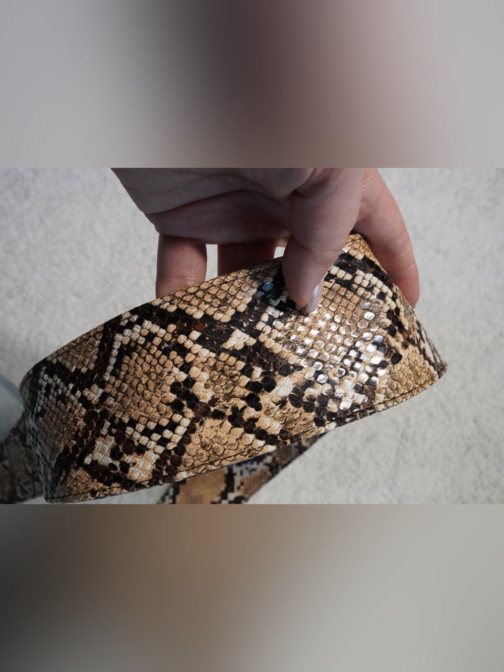 Torrid brown Snake print wrap belt size 1X